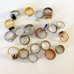 Fashion Jewelry Ring Lot Craft Bag